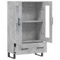 vidaXL Highboard Betongrau 69,5x31x115 cm Holzwerkstoff vidaXL Highboard Betongrau 69,5x31x115 cm Holzwerkstoff