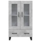 vidaXL Highboard Betongrau 69,5x31x115 cm Holzwerkstoff vidaXL Highboard Betongrau 69,5x31x115 cm Holzwerkstoff