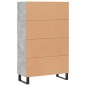 vidaXL Highboard Betongrau 69,5x31x115 cm Holzwerkstoff vidaXL Highboard Betongrau 69,5x31x115 cm Holzwerkstoff