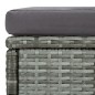 vidaXL 6-tlg. Garten-Lounge-Set mit Auflagen Poly Rattan Grau vidaXL 6-tlg. Garten-Lounge-Set mit Auflagen Poly Rattan Grau