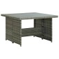 vidaXL 6-tlg. Garten-Lounge-Set mit Auflagen Poly Rattan Grau vidaXL 6-tlg. Garten-Lounge-Set mit Auflagen Poly Rattan Grau
