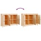 vidaXL Sideboard 100x35x74 cm Massivholz Kiefer vidaXL Sideboard 100x35x74 cm Massivholz Kiefer