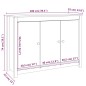 vidaXL Sideboard 100x35x74 cm Massivholz Kiefer vidaXL Sideboard 100x35x74 cm Massivholz Kiefer