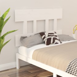 vidaXL Kopfteil Weiß 103,5x3x81 cm Massivholz Kiefer
