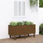 vidaXL Hochbeet Honigbraun 121x50x57 cm Massivholz Kiefer vidaXL Hochbeet Honigbraun 121x50x57 cm Massivholz Kiefer