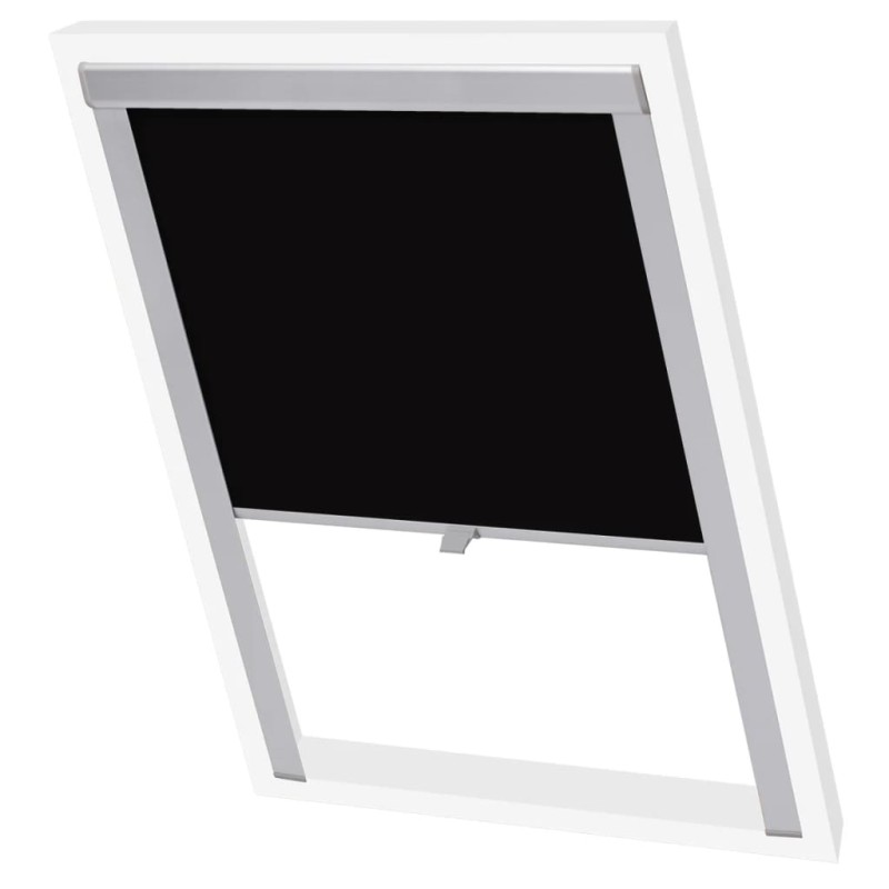vidaXL Verdunklungsrollo Schwarz FK06 vidaXL Verdunklungsrollo Schwarz FK06
