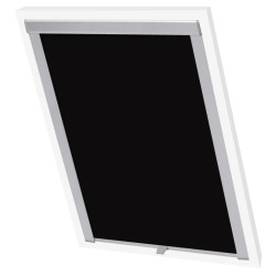 vidaXL Verdunklungsrollo Schwarz FK06