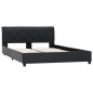 vidaXL Bettgestell Schwarz Kunstleder 140 × 200 cm vidaXL Bettgestell Schwarz Kunstleder 140 × 200 cm