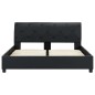 vidaXL Bettgestell Schwarz Kunstleder 140 × 200 cm vidaXL Bettgestell Schwarz Kunstleder 140 × 200 cm