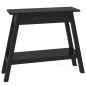 vidaXL Konsolentisch mit Schubladen Schwarz 90x30x75 cm Mahagoniholz vidaXL Konsolentisch mit Schubladen Schwarz 90x30x75 cm Mahagoniholz