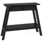 vidaXL Konsolentisch mit Schubladen Schwarz 90x30x75 cm Mahagoniholz vidaXL Konsolentisch mit Schubladen Schwarz 90x30x75 cm Mahagoniholz