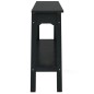 vidaXL Konsolentisch mit Schubladen Schwarz 90x30x75 cm Mahagoniholz vidaXL Konsolentisch mit Schubladen Schwarz 90x30x75 cm Mahagoniholz