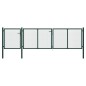 vidaXL Gartentor Stahl 400 x 75 cm Grün vidaXL Gartentor Stahl 400 x 75 cm Grün