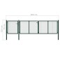 vidaXL Gartentor Stahl 400 x 75 cm Grün vidaXL Gartentor Stahl 400 x 75 cm Grün