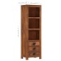 vidaXL Highboard mit 3 Schubladen 40 x 30 x 130 cm Massivholz Mango vidaXL Highboard mit 3 Schubladen 40 x 30 x 130 cm Massivholz Mango