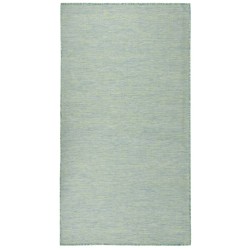 vidaXL Outdoor-Teppich Flachgewebe 80x150 cm Türkis