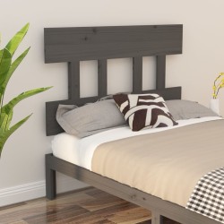 vidaXL Kopfteil Grau 103,5x3x81 cm Massivholz Kiefer