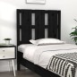 vidaXL Kopfteil Schwarz 80,5x4x100 cm Massivholz Kiefer