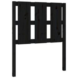 vidaXL Kopfteil Schwarz 80,5x4x100 cm Massivholz Kiefer