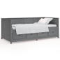 vidaXL Tagesbett Grau 80x200 cm Massivholz Kiefer vidaXL Tagesbett Grau 80x200 cm Massivholz Kiefer