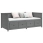 vidaXL Tagesbett Grau 80x200 cm Massivholz Kiefer vidaXL Tagesbett Grau 80x200 cm Massivholz Kiefer