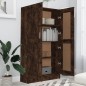 vidaXL Bücherschrank Räuchereiche 82,5x30,5x150 cm Holzwerkstoff