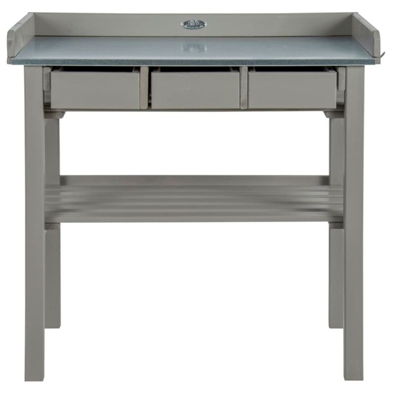 Esschert Design Garten-Arbeitstisch Grau CF29G Esschert Design Garten-Arbeitstisch Grau CF29G