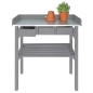 Esschert Design Garten-Arbeitstisch Grau CF29G Esschert Design Garten-Arbeitstisch Grau CF29G