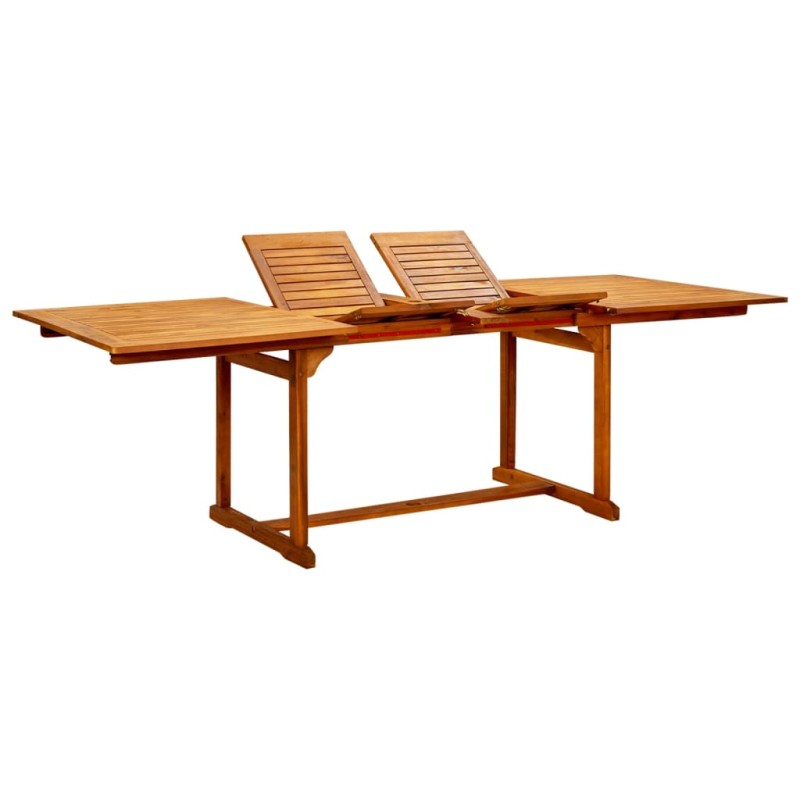 vidaXL Garten-Esstisch (160-240)x100x75 cm Massivholz Akazie vidaXL Garten-Esstisch (160-240)x100x75 cm Massivholz Akazie