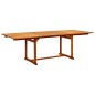 vidaXL Garten-Esstisch (160-240)x100x75 cm Massivholz Akazie vidaXL Garten-Esstisch (160-240)x100x75 cm Massivholz Akazie