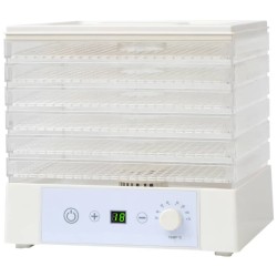 vidaXL Dörrgerät mit 6 Ablagen 250 W Weiß