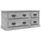 vidaXL TV-Schrank Betongrau 100x35,5x45 cm Holzwerkstoff vidaXL TV-Schrank Betongrau 100x35,5x45 cm Holzwerkstoff