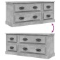 vidaXL TV-Schrank Betongrau 100x35,5x45 cm Holzwerkstoff vidaXL TV-Schrank Betongrau 100x35,5x45 cm Holzwerkstoff