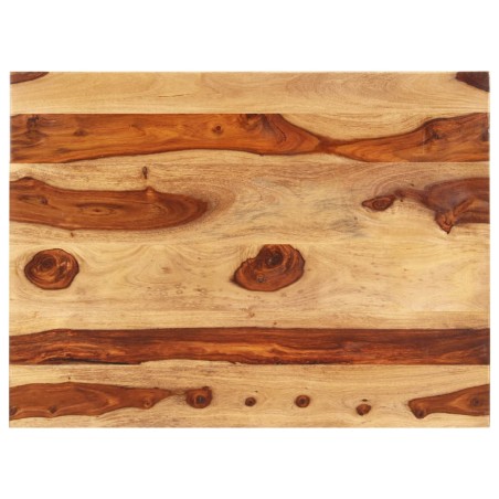 vidaXL Tischplatte Massivholz Palisander 25-27 mm 60×80 cm 