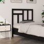 vidaXL Kopfteil Schwarz 80,5x4x100 cm Massivholz Kiefer