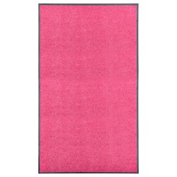 vidaXL Fußmatte Waschbar Rosa 90x150 cm 
