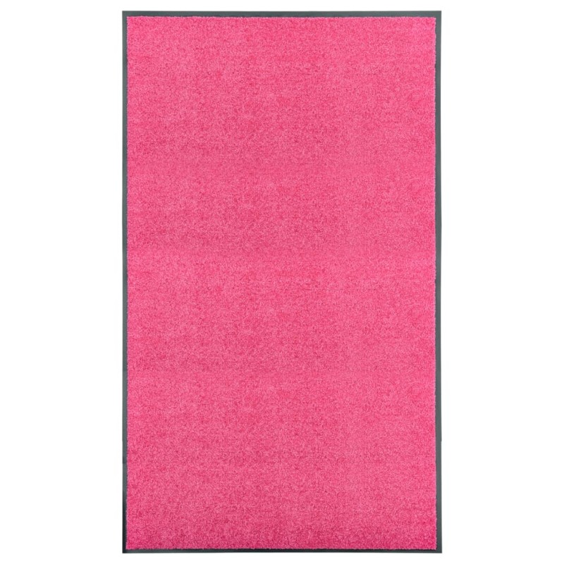 vidaXL Fußmatte Waschbar Rosa 90x150 cm vidaXL Fußmatte Waschbar Rosa 90x150 cm