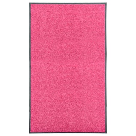 vidaXL Fußmatte Waschbar Rosa 90x150 cm 
