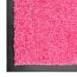 vidaXL Fußmatte Waschbar Rosa 90x150 cm vidaXL Fußmatte Waschbar Rosa 90x150 cm