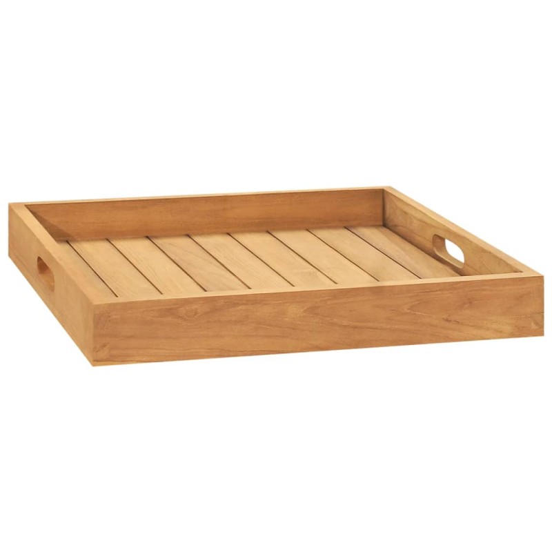 vidaXL Serviertablett 50x50 cm Massivholz Teak vidaXL Serviertablett 50x50 cm Massivholz Teak