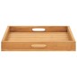 vidaXL Serviertablett 50x50 cm Massivholz Teak vidaXL Serviertablett 50x50 cm Massivholz Teak
