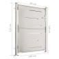 vidaXL Gartentor 100x125 cm Edelstahl vidaXL Gartentor 100x125 cm Edelstahl