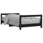 vidaXL Kinderbett Schwarz 80x160 cm Massivholz Kiefer vidaXL Kinderbett Schwarz 80x160 cm Massivholz Kiefer