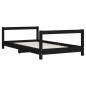 vidaXL Kinderbett Schwarz 80x160 cm Massivholz Kiefer vidaXL Kinderbett Schwarz 80x160 cm Massivholz Kiefer
