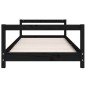 vidaXL Kinderbett Schwarz 80x160 cm Massivholz Kiefer vidaXL Kinderbett Schwarz 80x160 cm Massivholz Kiefer