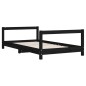 vidaXL Kinderbett Schwarz 80x160 cm Massivholz Kiefer vidaXL Kinderbett Schwarz 80x160 cm Massivholz Kiefer
