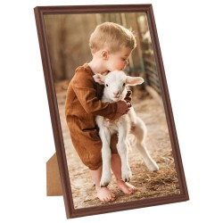 vidaXL Bilderrahmen Collage 3 Stk. für Tisch Braun 13x18 cm MDF