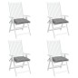 Stuhlkissen 4 Stk. Grau 50x50x7 cm Oxford-Gewebe Stuhlkissen 4 Stk. Grau 50x50x7 cm Oxford-Gewebe