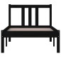 vidaXL Massivholzbett Schwarz 75x190 cm vidaXL Massivholzbett Schwarz 75x190 cm