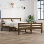 vidaXL Massivholzbett Honigbraun 140x190 cm vidaXL Massivholzbett Honigbraun 140x190 cm